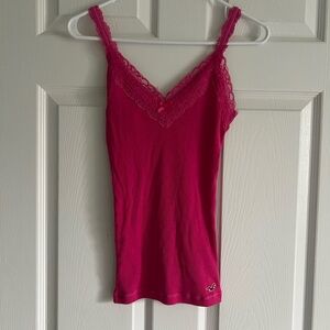 Y2K Pink Hollister Lace Camisole